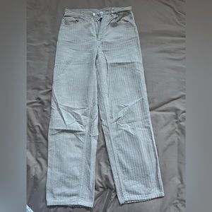 BDG High Rise Baggy Cream Corduroy